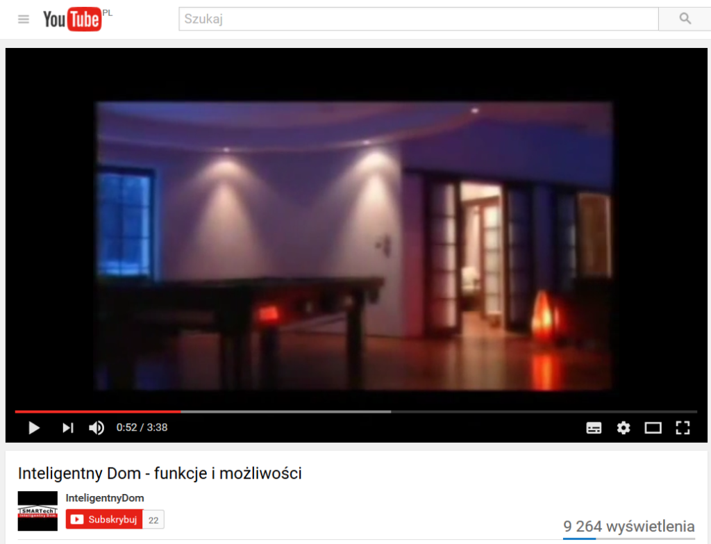 Zobacz Filmy o Inteligentnym Domu na YouTube - Inteligentny Dom Filmy 1024x783