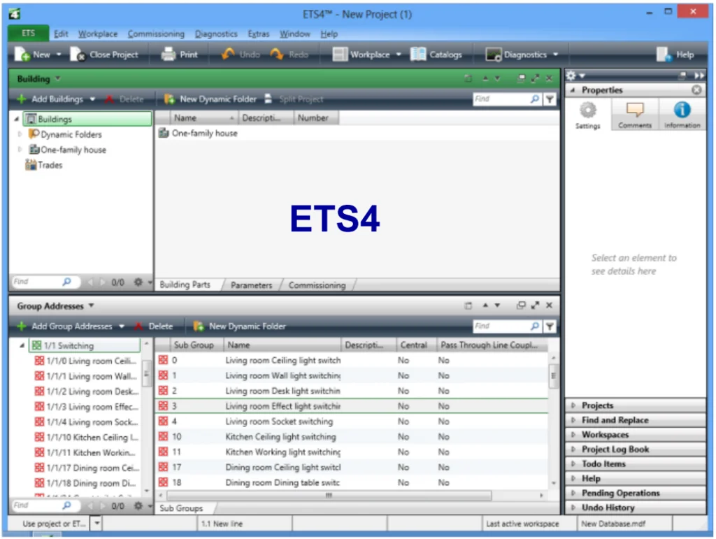 Nowy ETS5 - łatwiejsze programowanie urządzeń KNX KNX Zobacz Nowy ETS5 - łatwiejsze programowanie urządzeń KNX - ets4 1024x771